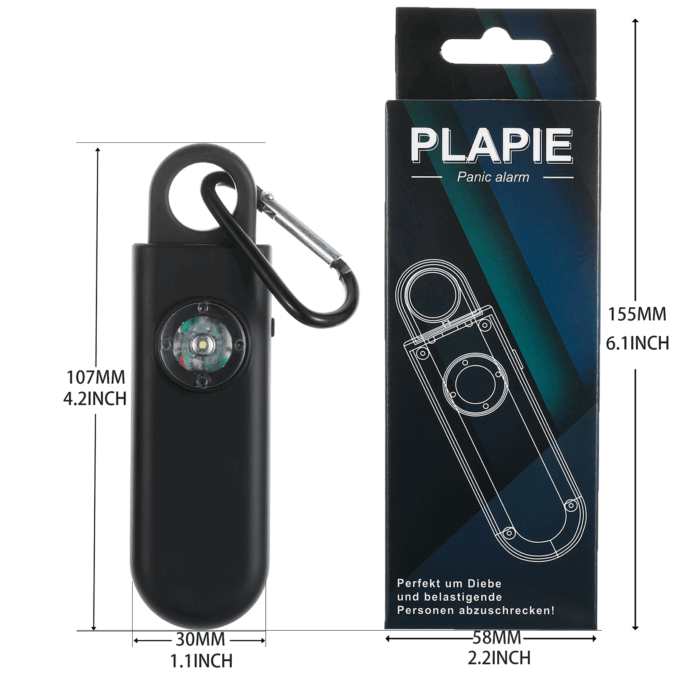 Wholesale 130db Personal Security Keychain New Style Portable Self-Defense Alarm for Women