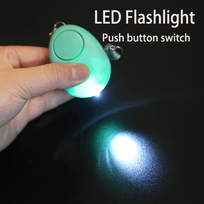 Portable 130db LED Keychain Personal Security Alarm Women's Self-Defense Safety Alert Emergency SOS for Women